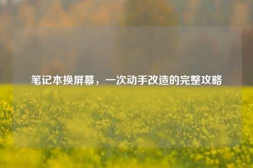 笔记本换屏幕,一次动手改造的完整攻略