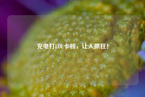 充电打LOL卡顿，让人抓狂！
