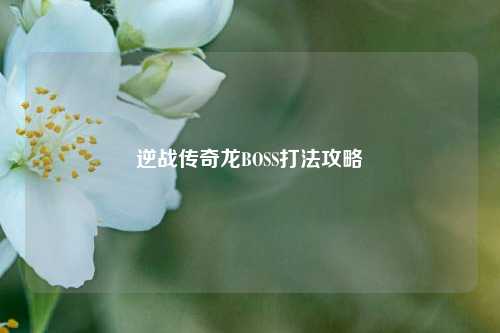 逆战传奇龙BOSS打法攻略