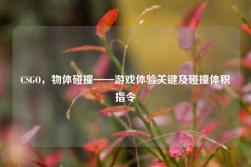 CSGO，物体碰撞——游戏体验关键及碰撞体积指令