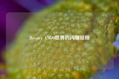 Jkeam，CSGO世界的闪耀征程