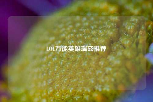 LOL万能英雄瑞兹推荐