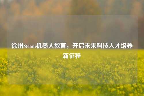 徐州Steam机器人教育，开启未来科技人才培养新征程