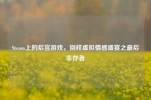 Steam上的后宫游戏,别样虚拟情感盛宴之最后幸存者