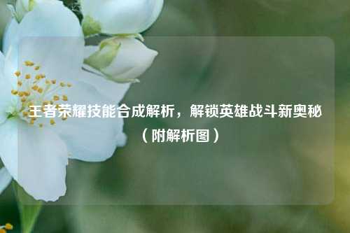 王者荣耀技能合成解析,解锁英雄战斗新奥秘(附解析图)