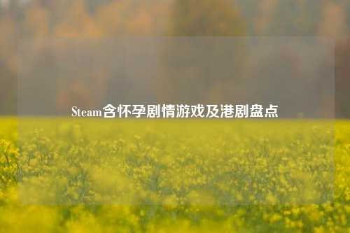 Steam含怀孕剧情游戏及港剧盘点
