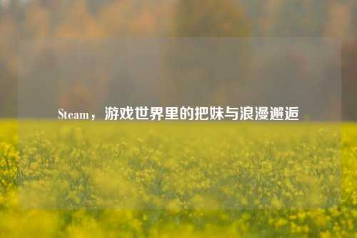 Steam,游戏世界里的把妹与浪漫邂逅