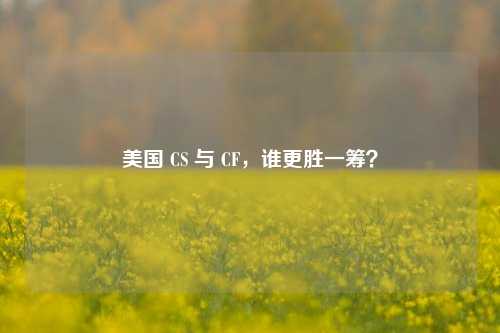 美国 CS 与 CF，谁更胜一筹？