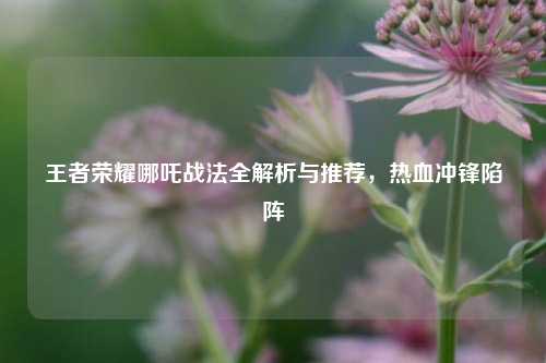 王者荣耀哪吒战法全解析与推荐,热血冲锋陷阵