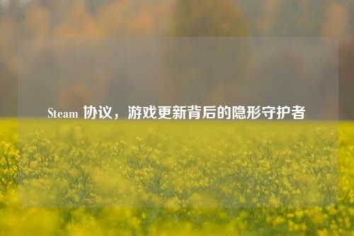 Steam 协议,游戏更新背后的隐形守护者