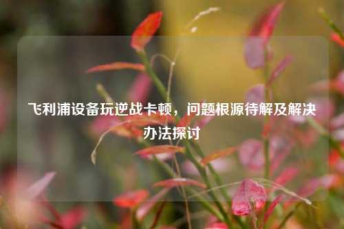 飞利浦设备玩逆战卡顿，问题根源待解及解决办法探讨