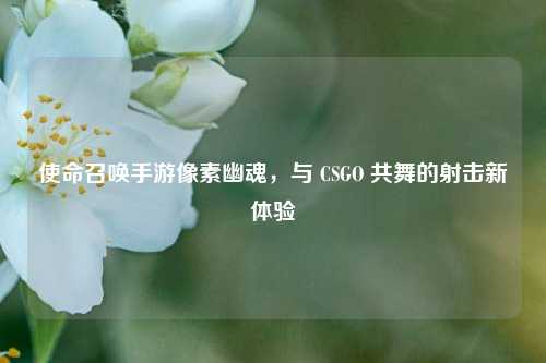 使命召唤手游像素幽魂,与 CSGO 共舞的射击新体验