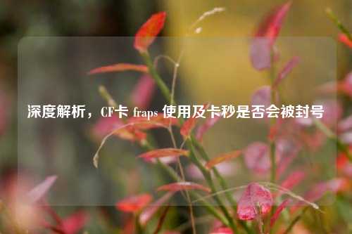 深度解析,CF卡 fraps 使用及卡秒是否会被封号